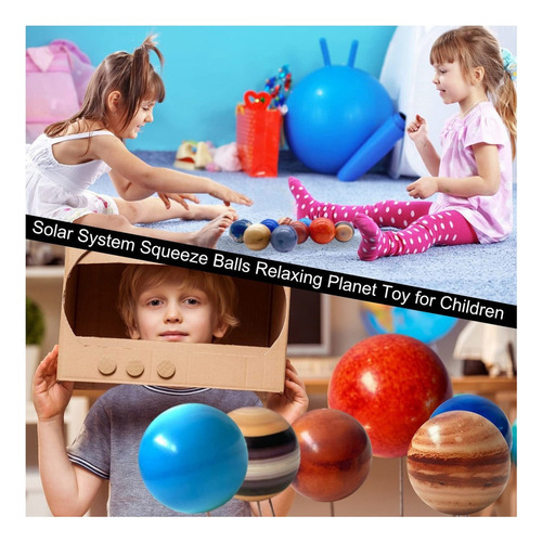 . Lazhu 10pcs Sistema Solar Planetas Squeeze Balls