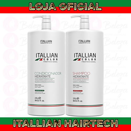 Kit Shampoo E Condicionador Hidratante Itallian Color 2,5 L