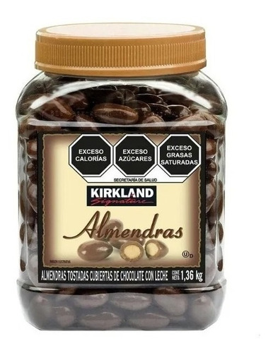 Almendras Cubiertas De Chocolate Con Leche Kirkland 1.36 Kg