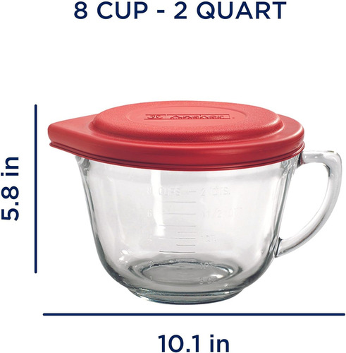 Anchor Hocking Batter Bowl, Tazón De Mezcla De Cristal De...