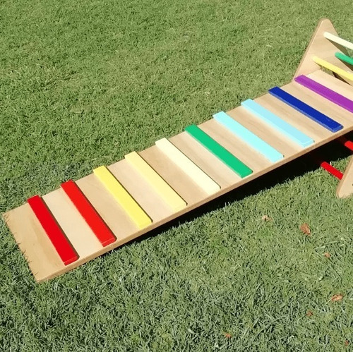 Imagen 1 de 4 de Trepador Rampa Arcoíris - Juegos Para Niños Lakalumba