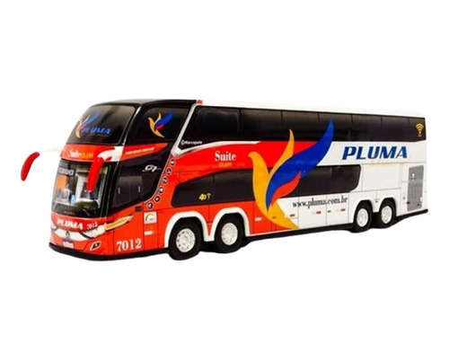 Miniatura Ônibus Pluma Suíte Class G7 Dd 4 Eixos 30 Cm.