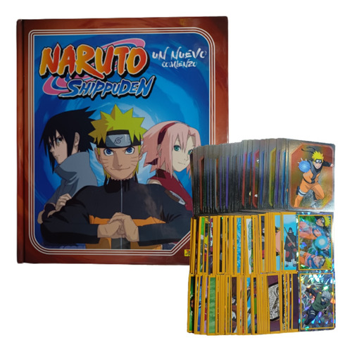 Pasta Dura Naruto Shippuden 2023 + 100 Estampas Y 20 Tarjeta