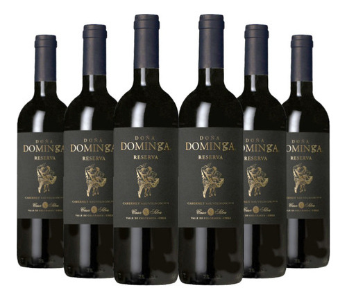6 Vinos Doña Dominga Black Reserva Cabernet Sauvignon