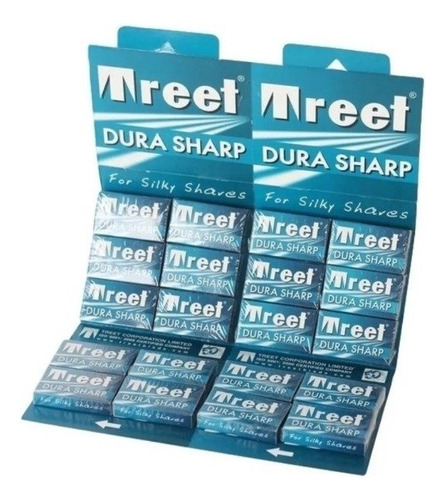 Hojas De Navaja Doble Filo Treet Dura Sharp X5 - X20cajas