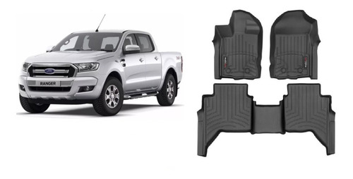 Alfombras Weathertech Ford Ranger 2019/2022 4 Puertas