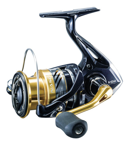 Reel frontal Shimano Nasci FB NAS4000XGFB derecho/izquierdo color negro