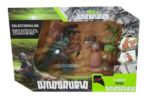 Muñecos Set De Dinosaurios Chicos Con Huevo 7094 V