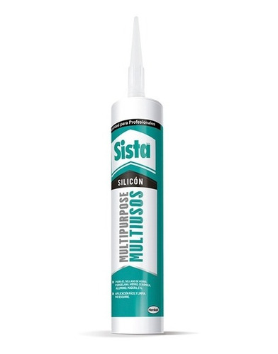 Pack De 12 Silicones Sista Multiusos 280 Ml Transparente  