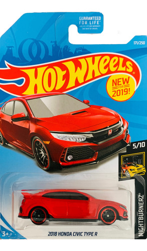 Hot Wheels 2018 Honda Civic Type R Metal 1:64 Colección