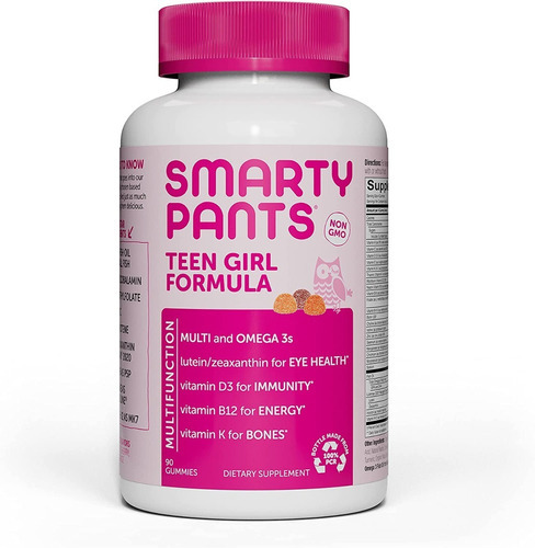 Smarty Pants Teen Girl Formula Vitaminas Adolescentes 90 Pza Sabor Frutas