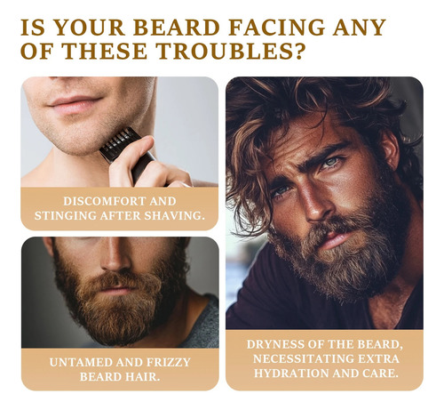 60g Crema Crecimiento Barba Crema Hidratante Para La Mejilla