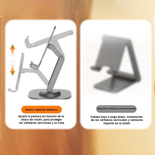 Soporte Escritorio Para Celular Ajustable Giratorio 360 Base