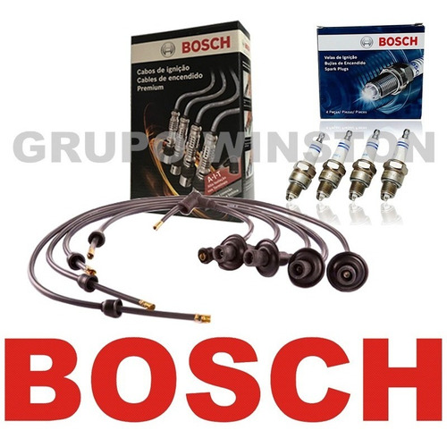 Kits Cabos E Velas Bosch Fusca 1300 1500 1600 Rosca Curta