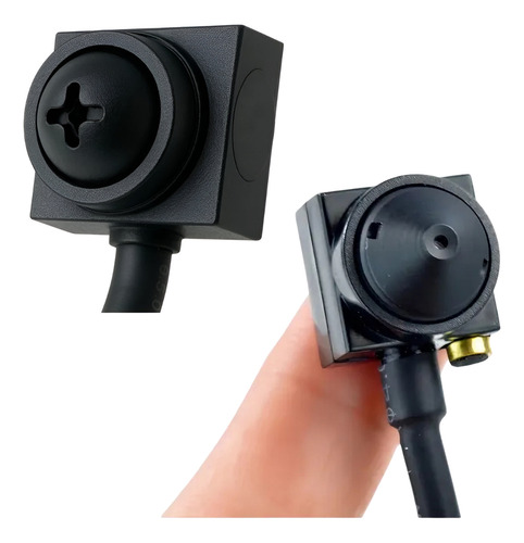 2 Micro Mini Câmeras Espiã Ahd Microfone P/ Cftv