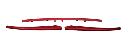 Dfsk 500 Moldura Roja De Parachoque Delantero 3 Piezas