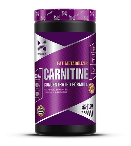 Xtrenght L- Carnitine - Quemador De Grasa 90 Capsulas 