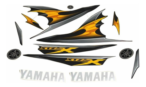 Kit Adesivos Yamaha Xtz 250x 2009 Preta 10181