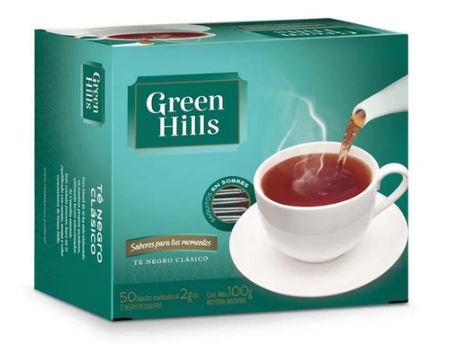 Te Green Hills 50 Saquitos X 7 Unidades
