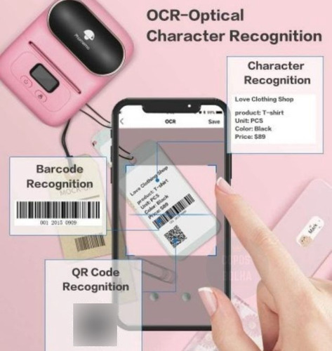 Mini Impressora Térmica Etiqueta Phomemo Bluetooth M110