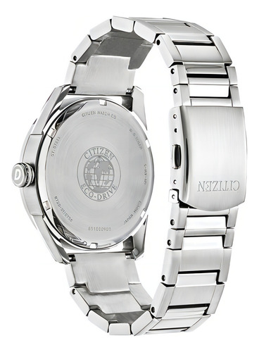 Reloj Citizen Aw0080-57a Eco-drive Color de la correa Plateado Color del bisel Plateado Color del fondo Plateado