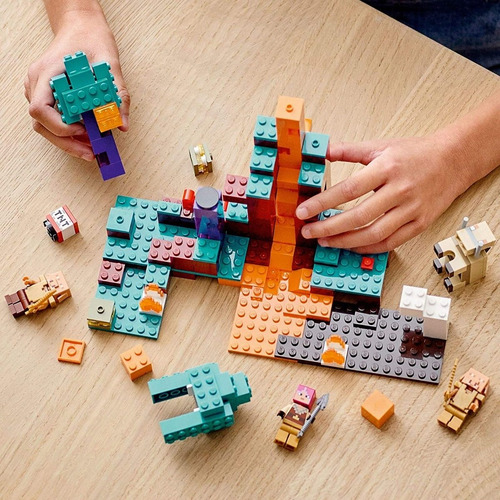 Imagen 4 de 5 de Lego Minecraft The Warped Forest Entrega Inmediata !!
