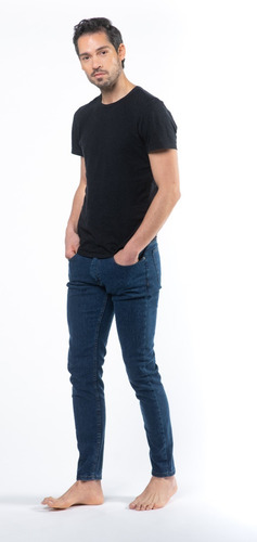 Jean Skinny Color Azul Hombre - Mizu