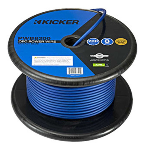 Rollo Cable Kicker 8 Gauges 60 Metros Azul 46pwb8200