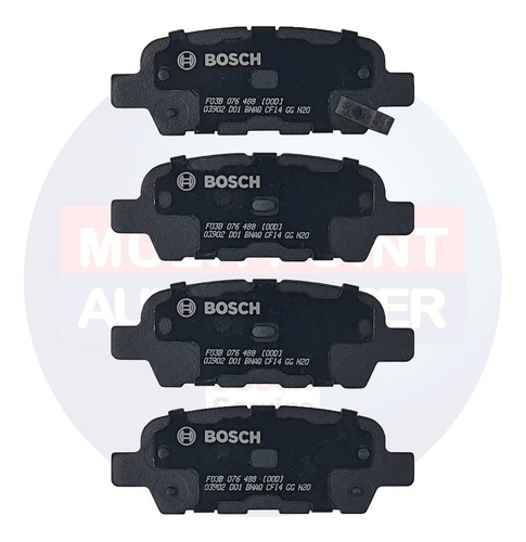 Imagem 7 de 8 de Pastilha Freio Nissan Sentra 2014/2018 Cerâmica Bosch Dianteira + Traseira