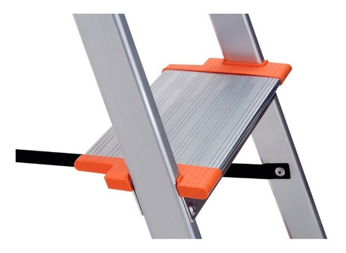 Imagen 5 de 9 de Escalera Tramontina Premium Aluminio 7 Escalones Tijera