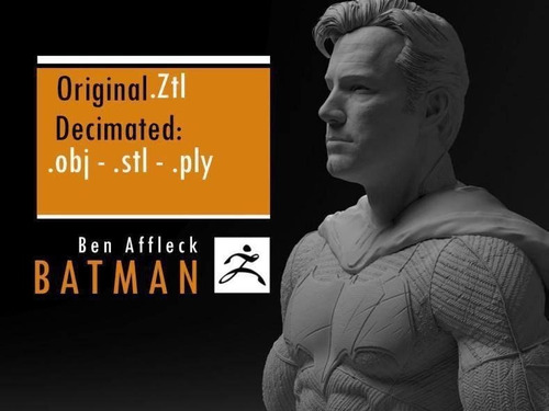  Archivo Stl Impresión 3d - Batman Ben Affleck Busto