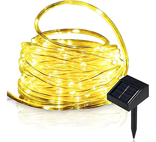 Luces De Cuerda Solares Exteriores De 16.5 Pies 50 Led ...