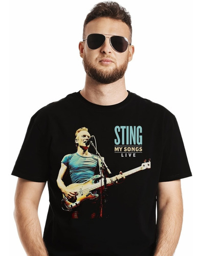 Polera Sting My Songs Live Rock Impresión Directa