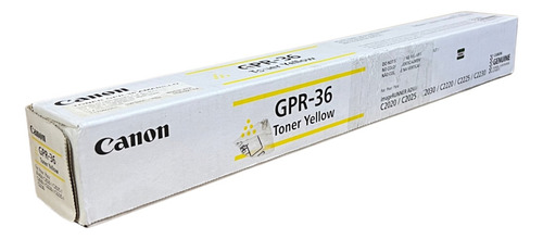 Toner Original Canon Gpr36 Yellow 19,000 Impresiones