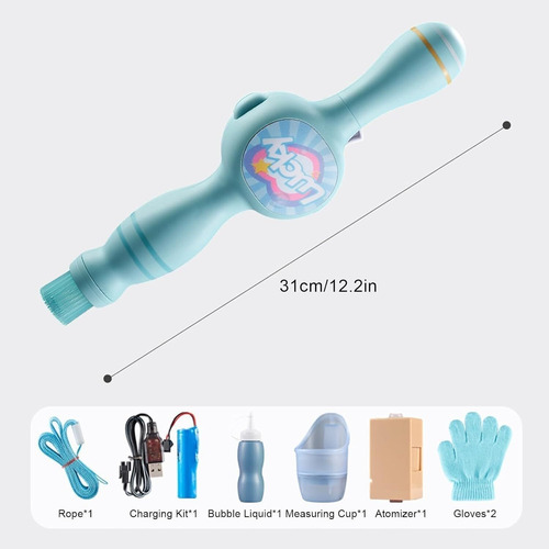 Máquina De Burbujas De Humo Y Varita Mágica Elástica Infinit
