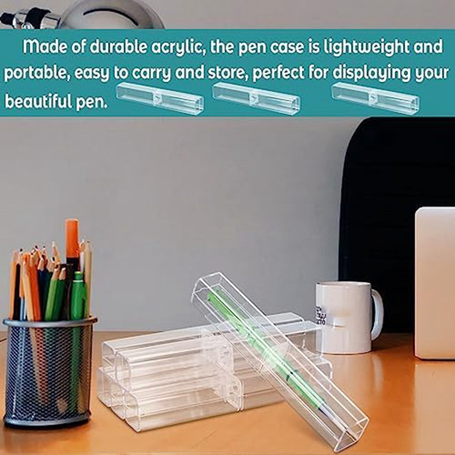 // Estuche De 25 Lápices De Acrílico Transparente,