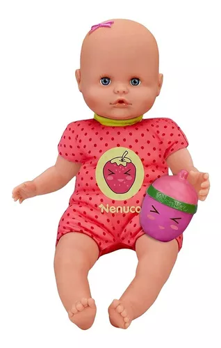 Nenuco Bebé con biberón sonajero rosa Famosa 700014920