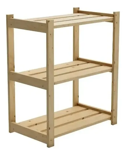 Estante Madeira Pinus Natural 3 Prateleiras 60x50x30cm | MercadoLivre