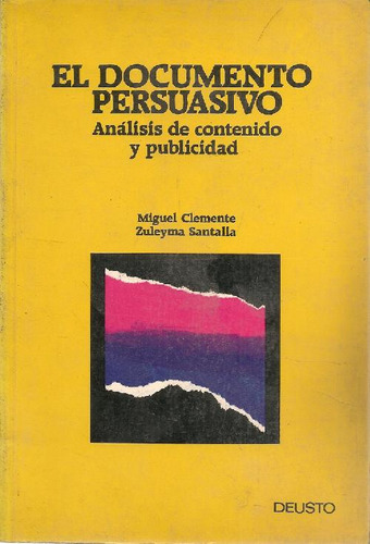 Libro Documento Persuasivo, El De Miguel Clemente, Zul Santa