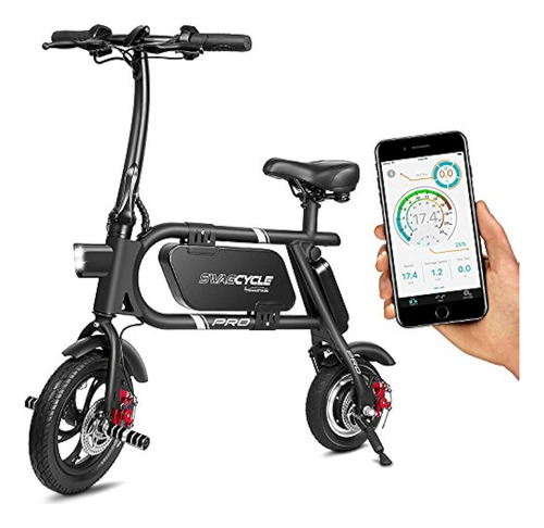 Bicicleta Eléctrica Plegable Swagcycle Pro, Pedal Libre Y Ap