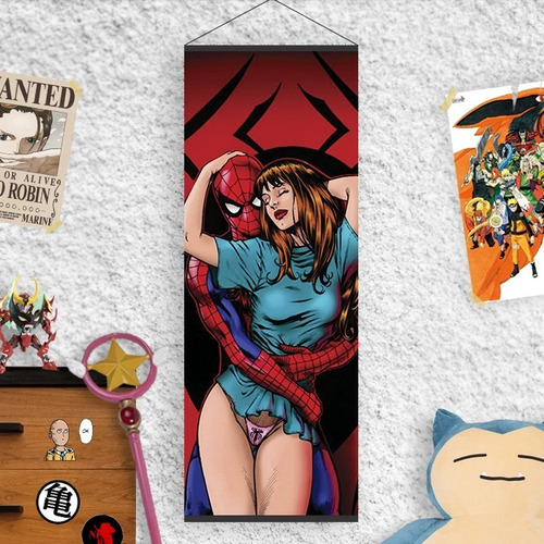 Imagen 5 de 7 de Lona De Spiderman Venom O Mary Jane - Animeras