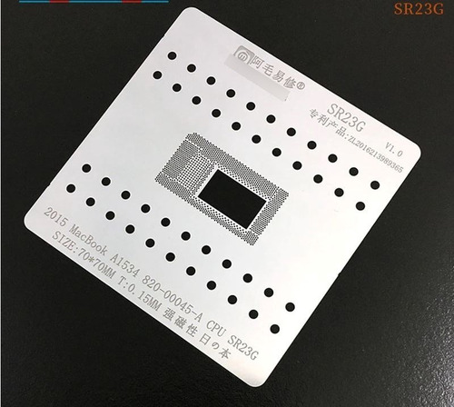 Stencil De Reballing Amaoe 2015 Macbook A1534 Cpu Sr23g
