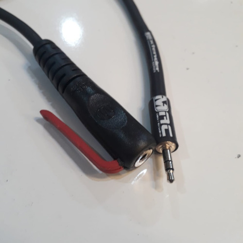 Imagem 2 de 5 de Cabo Mac Extensor De Fone 3,05m P2st + P2 Fêmea Ex10b