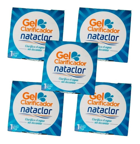 Gel Clarificador Nataclor X 5 + Clarificante 75 Gr Piletas