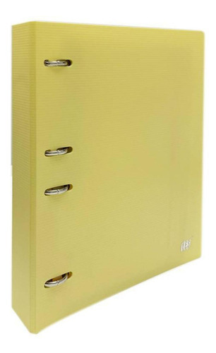 Caderno Argolado Amarelo Fichário Yes B5 Colegial