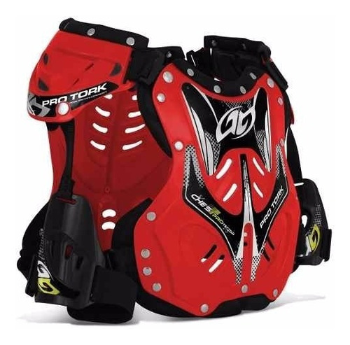 Pechera Pro Tork Roja Cross Enduro Atv Adultos Rex Fas Motos