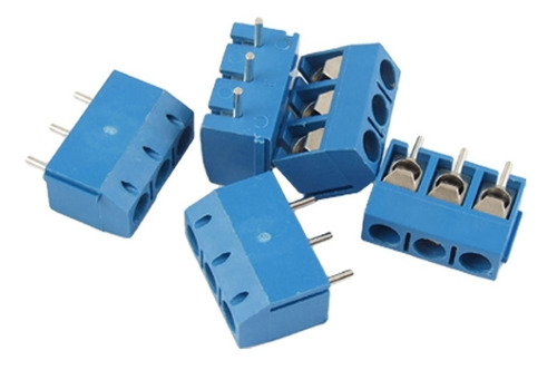 Imagen 3 de 5 de 10 Unidades Bornera 3 Pines Paso 5mm Electronica Proyectos