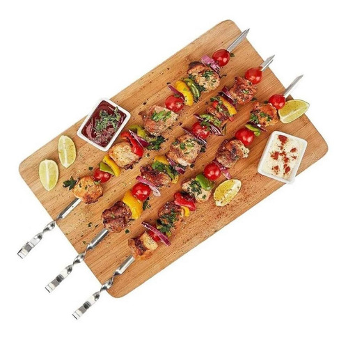 Elementos De Cocina Para Asar, Mxbhl-002, 20 Pzas, 38x0.5 Cm Color Silver