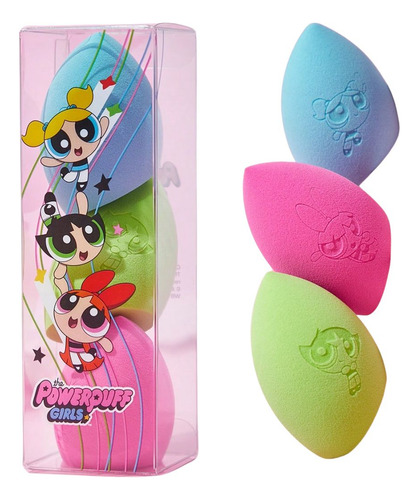 Kit 3 Esponjas Maquiagem Meninas Super Poderosas Licenciado