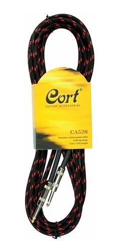Cable Para Guitarra Mono Jack 6.3 | Cort Ca526-bk